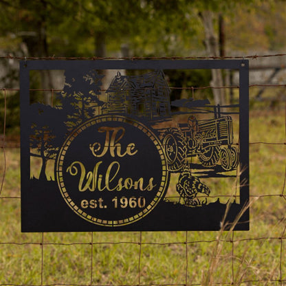 Custom Metal Farm Sign, Farm Name Metal Farm Sign, Gift Ideas For Farm Woman, Large Metal Outdoor Signs, Outdoor Metal Sign Frames