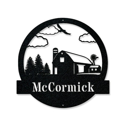 Custom Metal Farm Sign, Farm Name Metal Sign Metal Farm, Gift Ideas For Farm Woman, Large Metal Outdoor Signs, Outdoor Metal Sign Frames