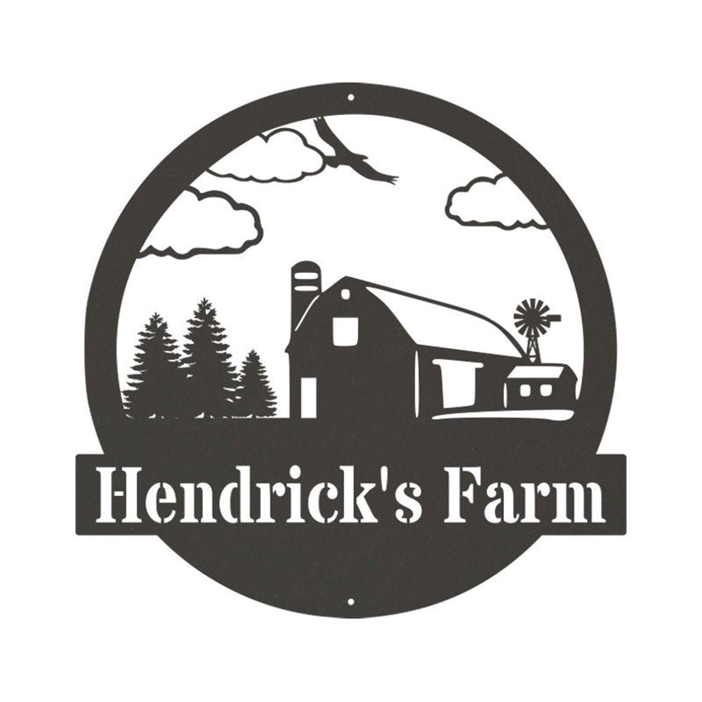 Custom Metal Farm Sign, Farm Name Metal Sign Metal Farm, Gift Ideas For Farm Woman, Large Metal Outdoor Signs, Outdoor Metal Sign Frames