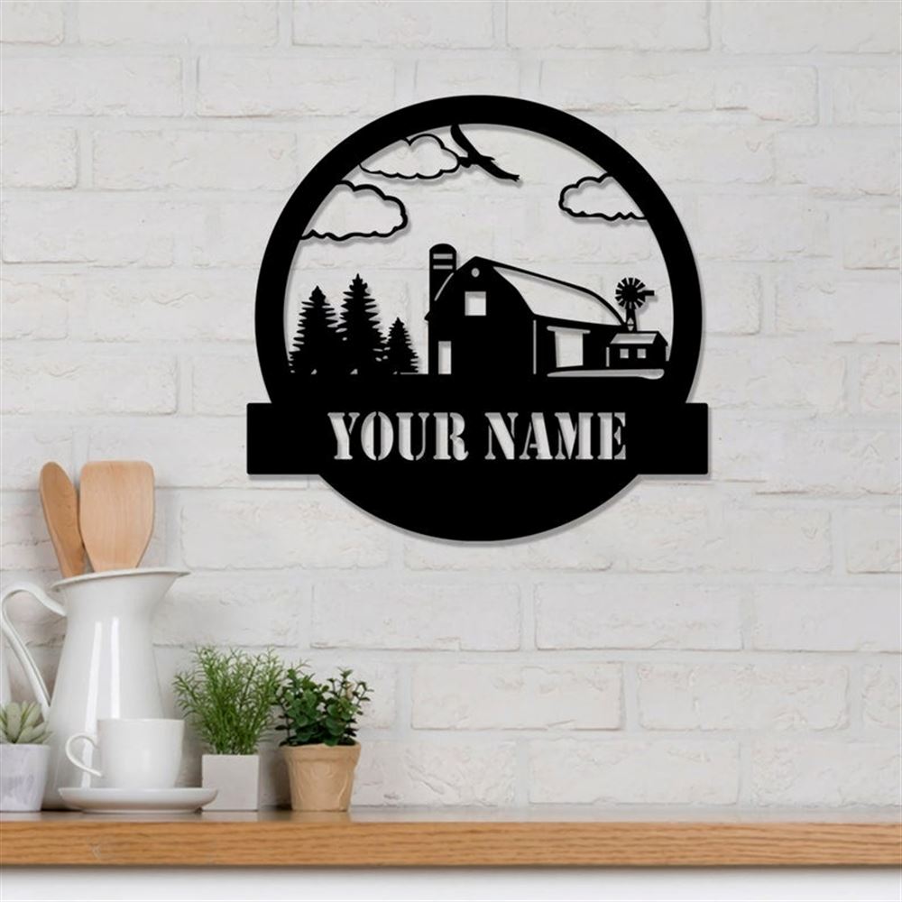Custom Metal Farm Sign, Farmhouse Cut Metal Sign, Gift Ideas For Farm Woman, Large Metal Outdoor Signs, Outdoor Metal Sign Frames