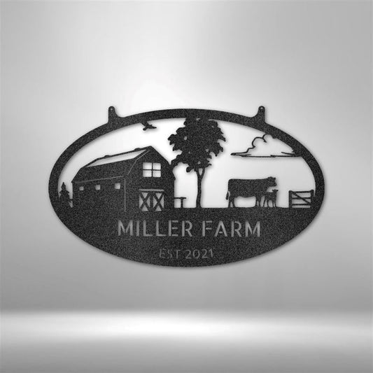Custom Metal Farm Sign, Farmstead Metal Sign, Gift Ideas For Farm Woman, Large Metal Outdoor Signs, Outdoor Metal Sign Frames