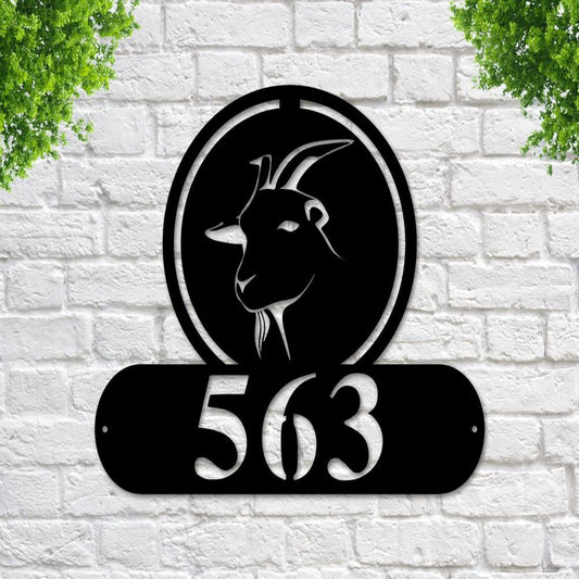 Custom Metal Farm Sign, Goat Address Sign Goat Metal Sign, Gift Ideas For Farm Woman, Large Metal Outdoor Signs, Outdoor Metal Sign Frames