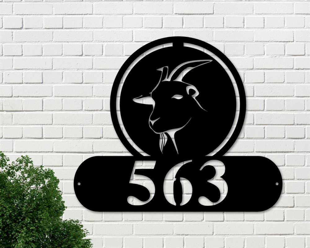 Custom Metal Farm Sign, Goat Address Sign Goat Metal Sign, Gift Ideas For Farm Woman, Large Metal Outdoor Signs, Outdoor Metal Sign Frames