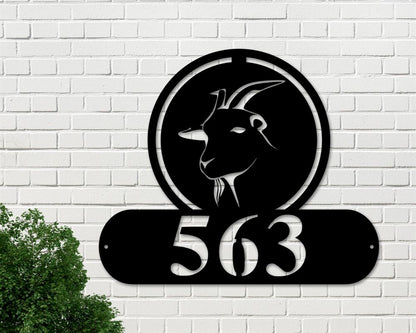 Custom Metal Farm Sign, Goat Address Sign Goat Metal Sign, Gift Ideas For Farm Woman, Large Metal Outdoor Signs, Outdoor Metal Sign Frames