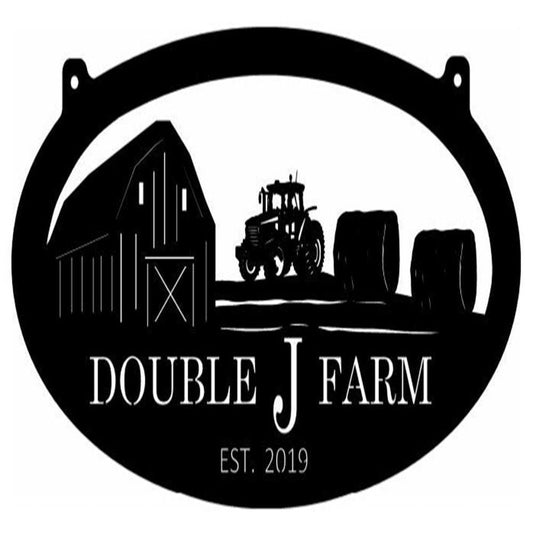 Custom Metal Farm Sign, Hay Metal Farm Sign, Gift Ideas For Farm Woman, Large Metal Outdoor Signs, Outdoor Metal Sign Frames