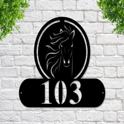 Custom Metal Farm Sign, Horse Metal Sign, Gift Ideas For Farm Woman, Large Metal Outdoor Signs, Outdoor Metal Sign Frames
