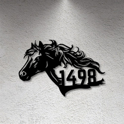 Custom Metal Farm Sign, Horse Sign Metal Name Sign, Gift Ideas For Farm Woman, Large Metal Outdoor Signs, Outdoor Metal Sign Frames