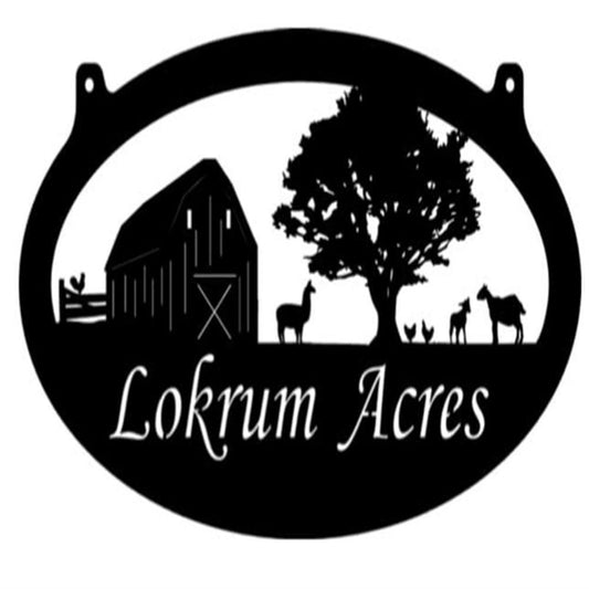 Custom Metal Farm Sign, Liama Goats Metal Sign, Gift Ideas For Farm Woman, Large Metal Outdoor Signs, Outdoor Metal Sign Frames
