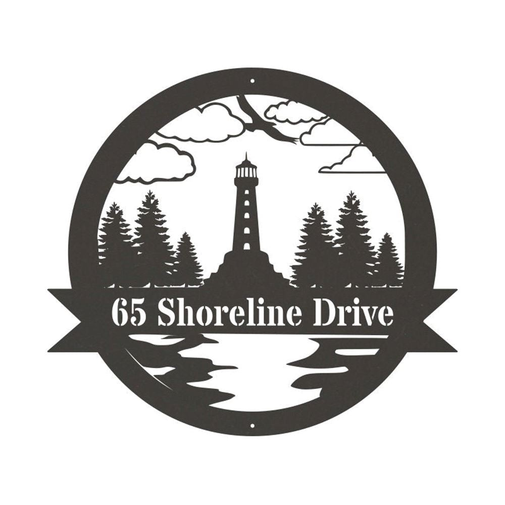 Custom Metal Farm Sign, Lighthouse Metal Sign, Gift Ideas For Farm Woman, Large Metal Outdoor Signs, Outdoor Metal Sign Frames