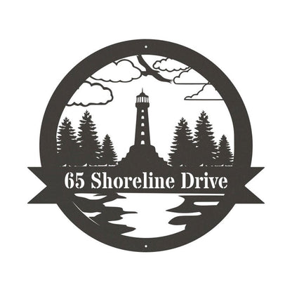 Custom Metal Farm Sign, Lighthouse Metal Sign, Gift Ideas For Farm Woman, Large Metal Outdoor Signs, Outdoor Metal Sign Frames