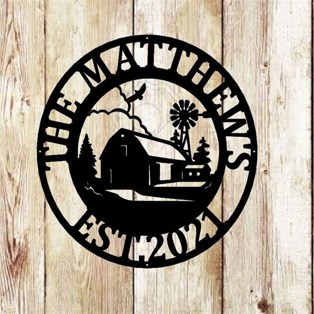 Custom Metal Farm Sign, Metal Farm House Sign, Gift Ideas For Farm Wom ...