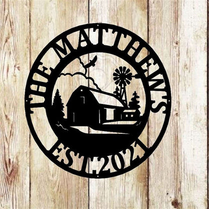 Custom Metal Farm Sign, Metal Farm House Sign, Gift Ideas For Farm Woman, Large Metal Outdoor Signs, Outdoor Metal Sign Frames