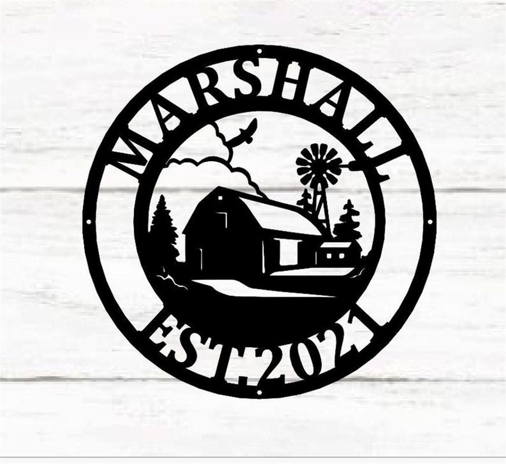 Custom Metal Farm Sign, Metal Farm House Sign, Gift Ideas For Farm Woman, Large Metal Outdoor Signs, Outdoor Metal Sign Frames