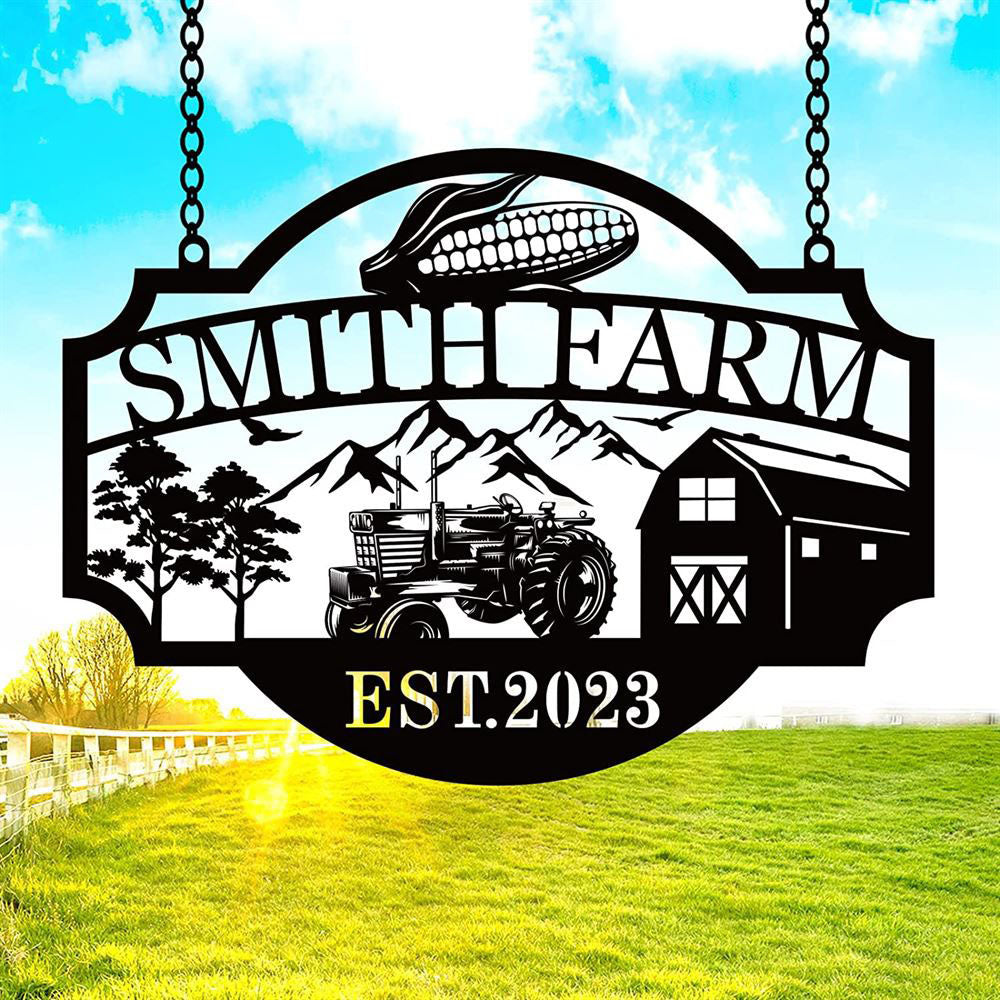 Custom Metal Farm Sign, Metal Farmhouse Farm Sign, Gift Ideas For Farm Woman, Large Metal Outdoor Signs, Outdoor Metal Sign Frames