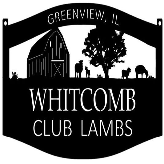 Custom Metal Farm Sign, Metal Sheep Farm Sign, Gift Ideas For Farm Woman, Large Metal Outdoor Signs, Outdoor Metal Sign Frames