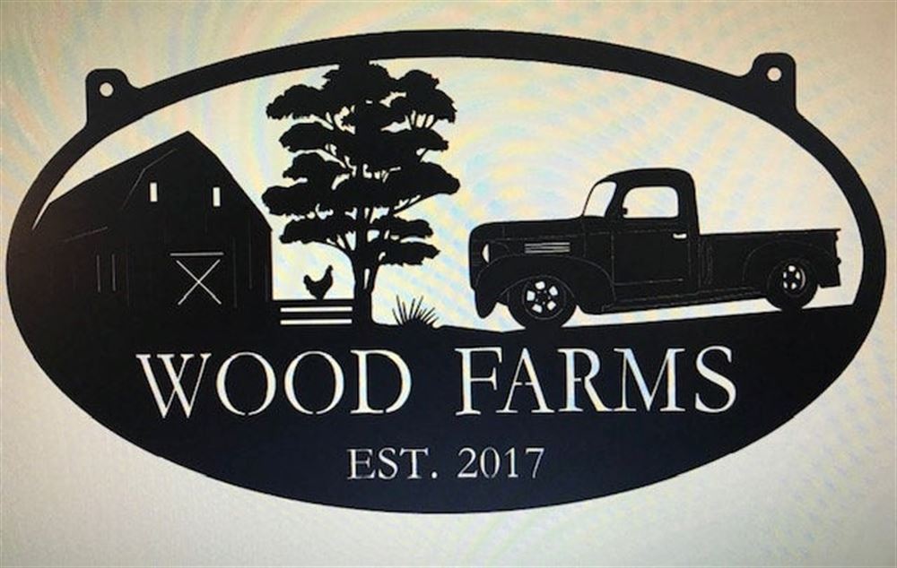 Custom Metal Farm Sign, Old Truck With Your Name Metal Wall Art, Gift Ideas For Farm Woman, Large Metal Outdoor Signs, Outdoor Metal Sign Frames