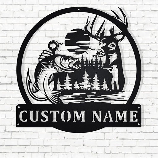 Custom Metal Farm Sign, Outdoor Hunting Metal Wall Art, Gift Ideas For Farm Woman, Large Metal Outdoor Signs, Outdoor Metal Sign Frames