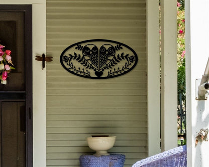 Custom Metal Farm Sign, Owl Decor, Gift Ideas For Farm Woman, Large Metal Outdoor Signs, Outdoor Metal Sign Frames