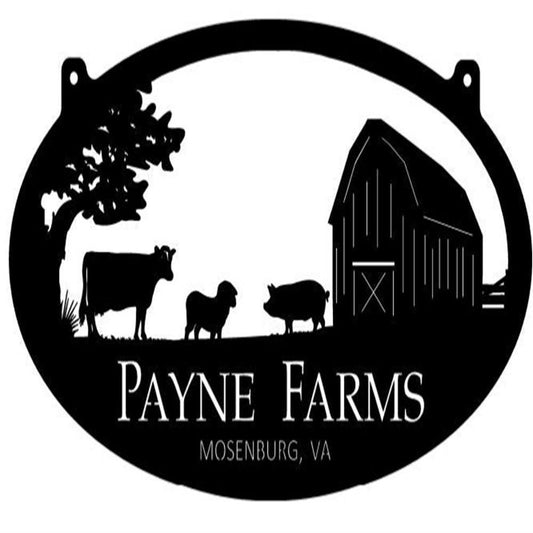 Custom Metal Farm Sign, Pig Barn Sheep Cow Metal Farm Sign, Gift Ideas For Farm Woman, Large Metal Outdoor Signs, Outdoor Metal Sign Frames