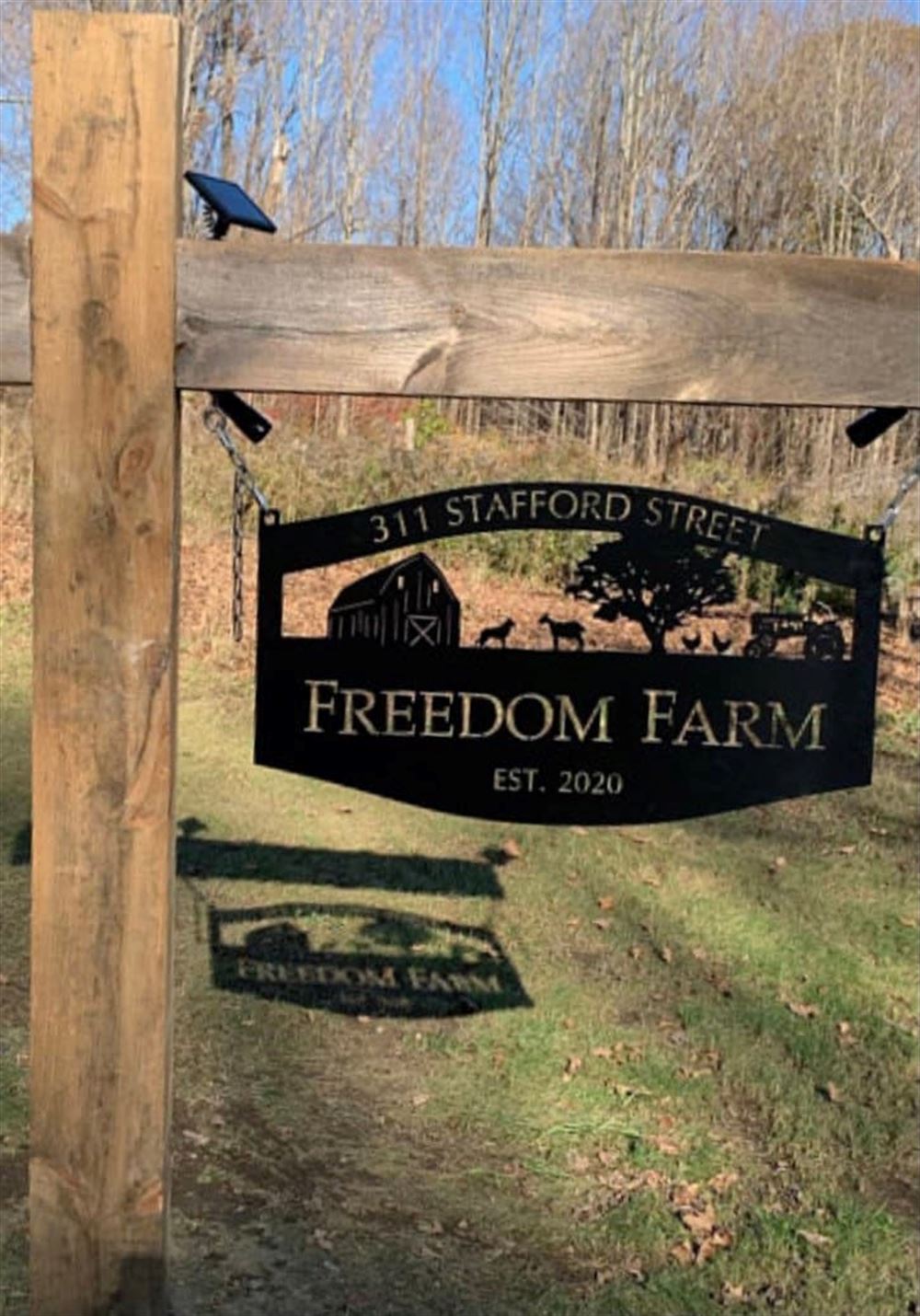 Custom Metal Farm Sign, With Dog Goat Barn Tractor Horse Metal Wall Art, Gift Ideas For Farm Woman, Outdoor Metal Sign Frames