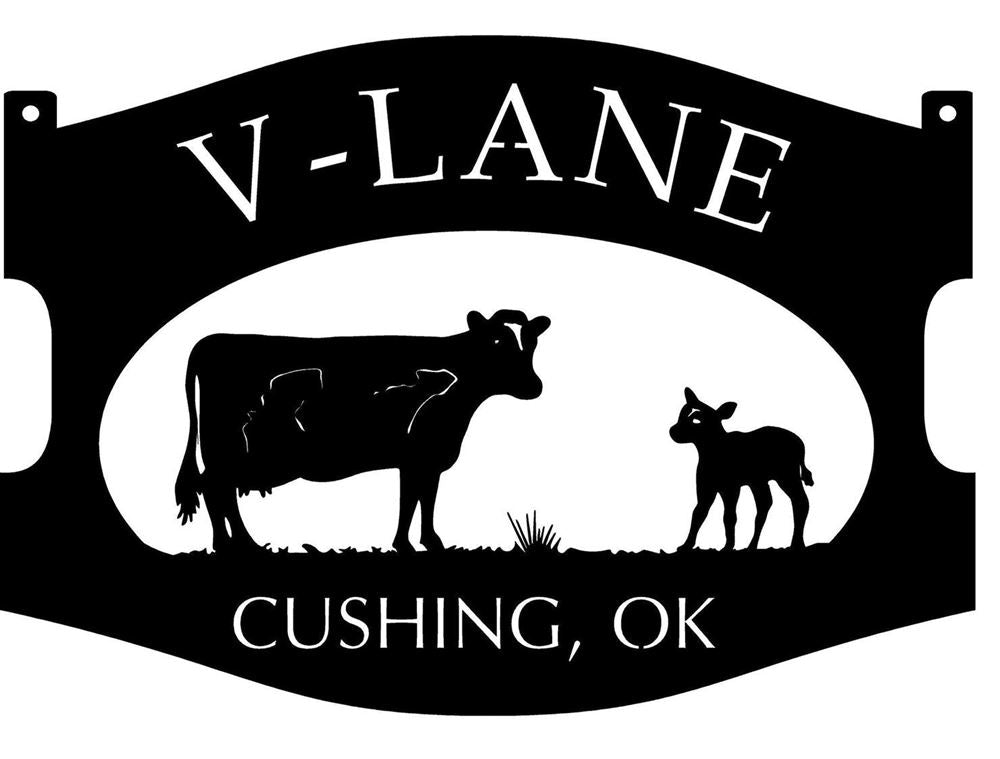 Custom Metal Farm Sign, cow calf chicken Metal Sign, Gift Ideas For Farm Woman, Large Metal Outdoor Signs, Outdoor Metal Sign Frames