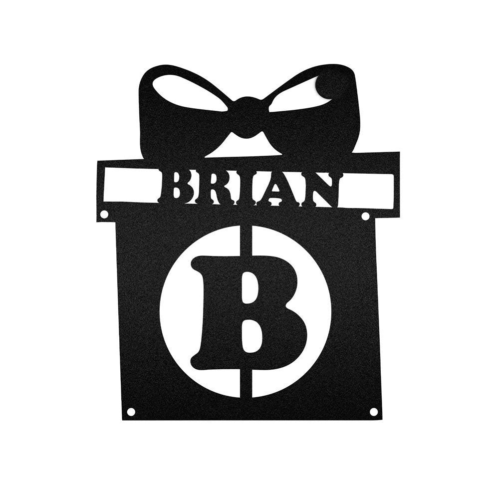 Custom Metal Gift Box Christmas Decor, Christmas Gift, Christmas Home Decor Sign, Christmas Outdoor Metal Sign