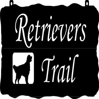 Custom Metal Retriever Sign, Retriever Dog Sign, Dog Lover Gift, Dog Wall Sign, Home Decor Sign
