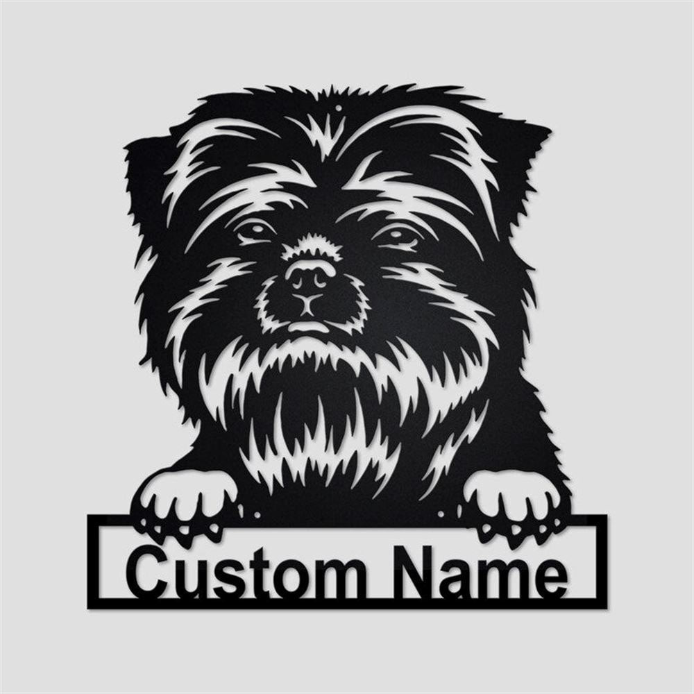 Custom Metal Sign, Affenpinscher Dog Metal Sign, Anniversary Gift, Dog House Sign, Dog Wall Art, Outdoor Sign, Home Decor Sign