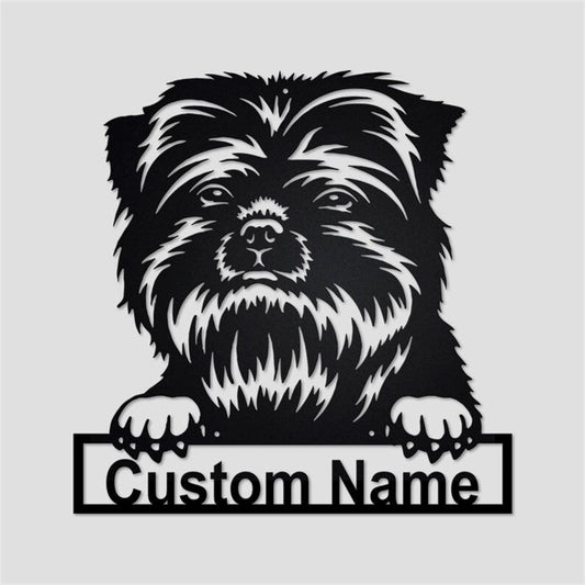 Custom Metal Sign, Affenpinscher Dog Metal Sign, Anniversary Gift, Dog House Sign, Dog Wall Art, Outdoor Sign, Home Decor Sign