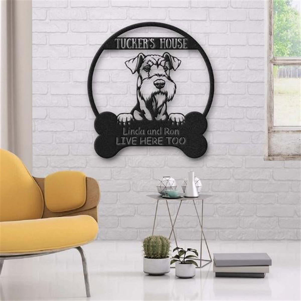 Custom Metal Sign, Airedale Terrier Dog Lovers Funny Metal Sign, Anniversary Gift, Dog House Sign, Outdoor Sign, Home Decor Sign