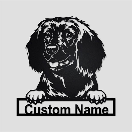 Custom Metal Sign, American Water Spaniel Metal Sign, Anniversary Gift, Dog House Sign, Dog Wall Art, Outdoor Sign, Home Decor Sign