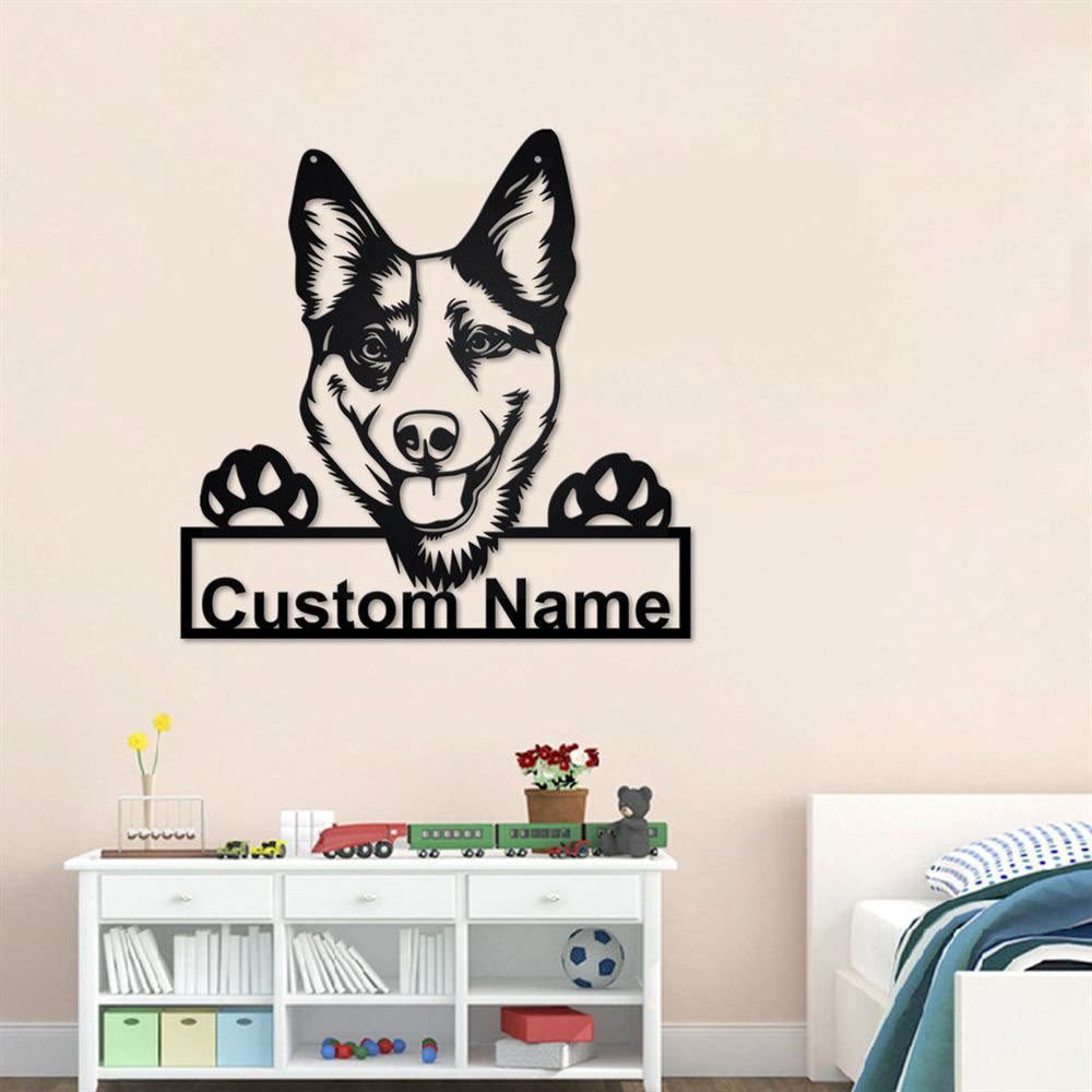 Custom Metal Sign, Australian Cattle Dog Metal Signs, Anniversary Gift, Dog House Sign, Dog Wall Art, Outdoor Sign, Home Decor Sign