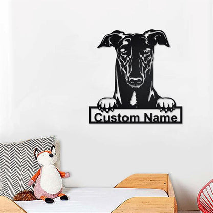 Custom Metal Sign, Australian Hound Metal Signs, Anniversary Gift, Dog House Sign, Dog Wall Art, Outdoor Sign, Home Decor Sign