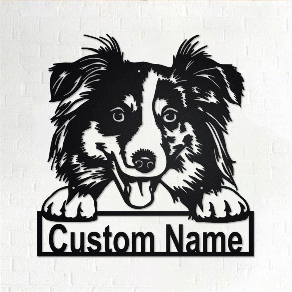 Custom Metal Sign, Australian Shepherd Cut Metal Signs, Anniversary Gift, Dog House Sign, Dog Wall Art, Outdoor Sign, Home Decor Sign