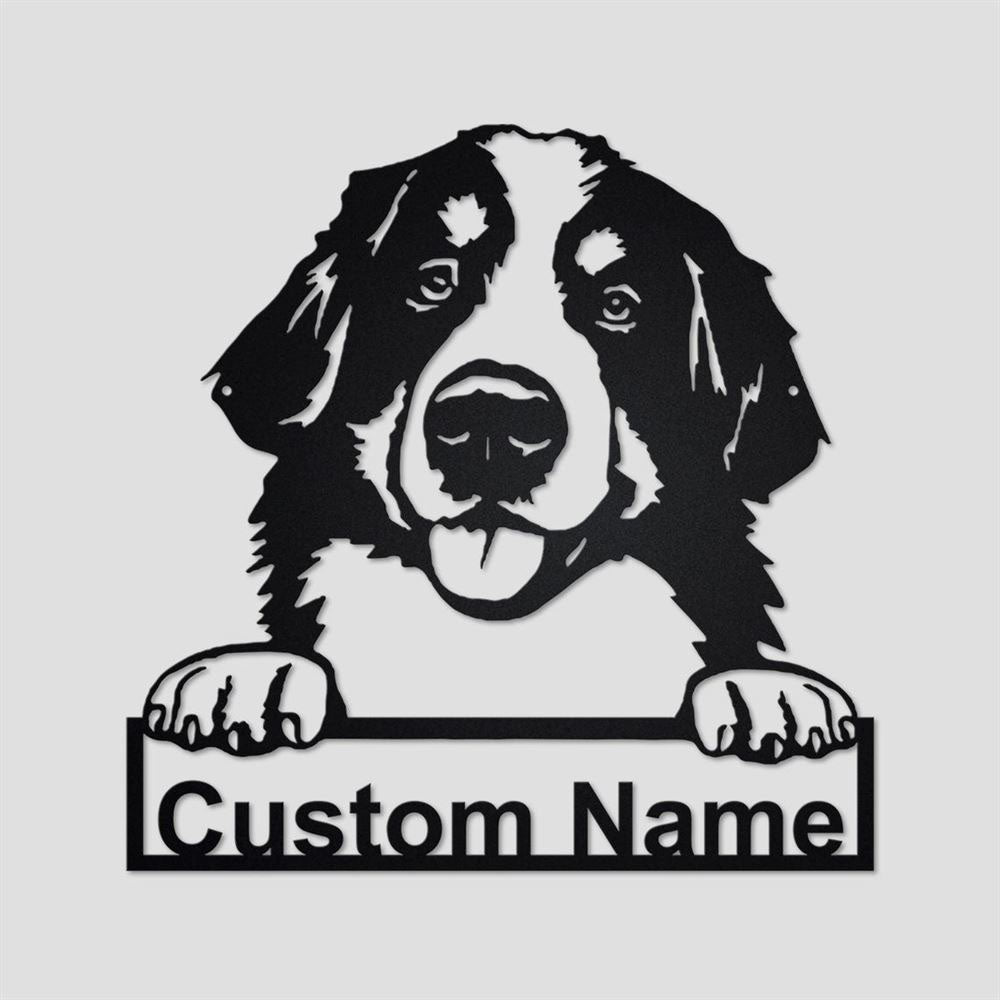 Custom Metal Sign, Bernese Mountain Dog Metal Signs, Anniversary Gift, Dog House Sign, Dog Wall Art, Outdoor Sign, Home Decor Sign
