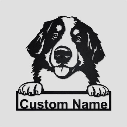 Custom Metal Sign, Bernese Mountain Dog Metal Signs, Anniversary Gift, Dog House Sign, Dog Wall Art, Outdoor Sign, Home Decor Sign