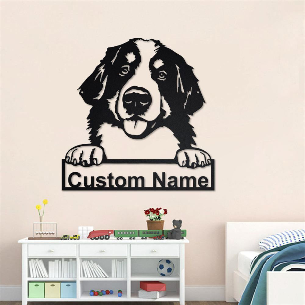 Custom Metal Sign, Bernese Mountain Dog Metal Signs, Anniversary Gift, Dog House Sign, Dog Wall Art, Outdoor Sign, Home Decor Sign