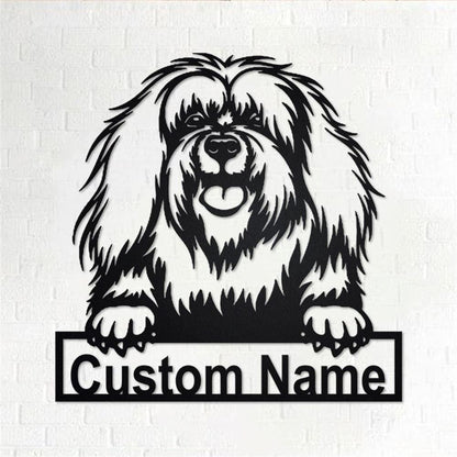 Custom Metal Sign, Bichon Lyon Metal Sign, Anniversary Gift, Dog House Sign, Dog Wall Art, Outdoor Sign, Home Decor Sign