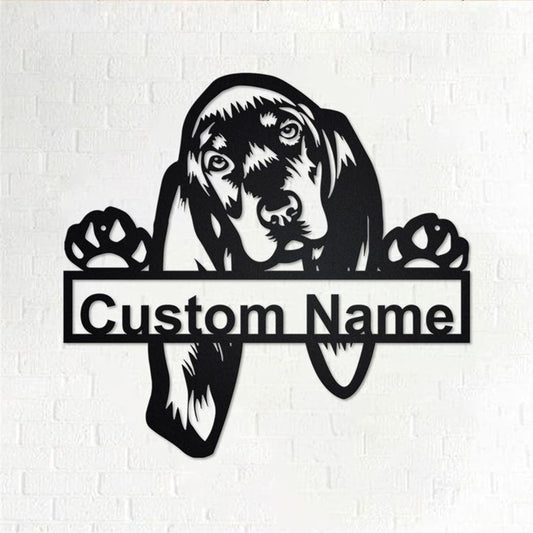 Custom Metal Sign, Black And Tan Metal Sign, Anniversary Gift, Dog House Sign, Dog Wall Art, Outdoor Sign, Home Decor Sign