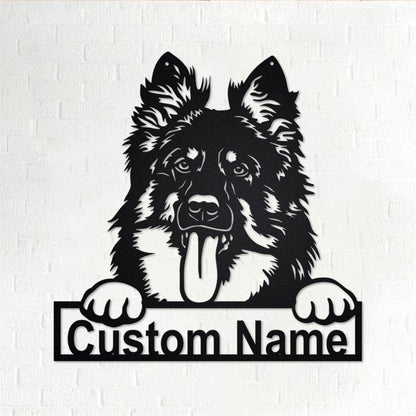 Custom Metal Sign, Bohemian Shepherd Metal Sign, Anniversary Gift, Dog House Sign, Dog Wall Art, Outdoor Sign, Home Decor Sign