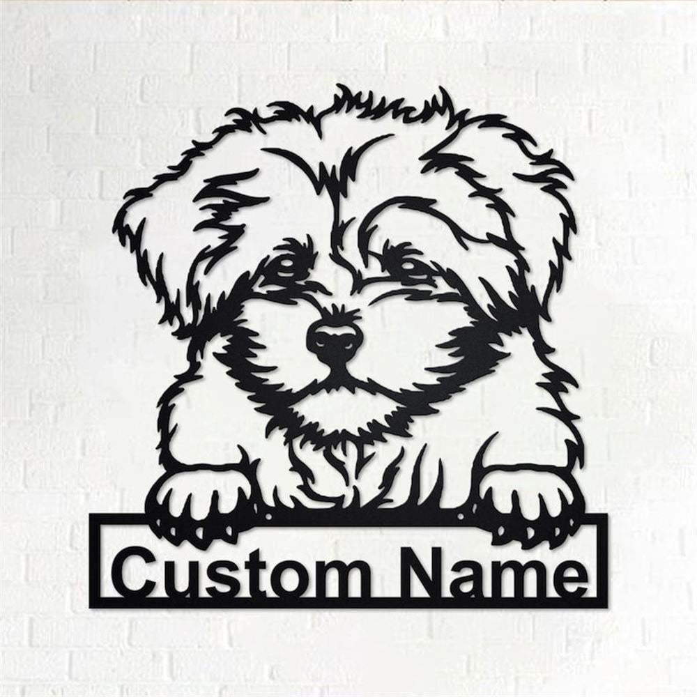 Custom Metal Sign, Bolonka Zwetna Metal Sign, Anniversary Gift, Dog House Sign, Dog Wall Art, Outdoor Sign, Home Decor Sign