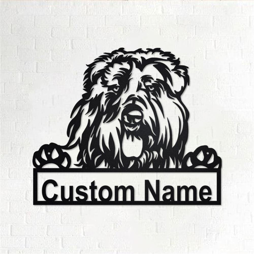 Custom Metal Sign, Bouvier Des Flandres Metal Sign, Anniversary Gift, Dog House Sign, Dog Wall Art, Outdoor Sign, Home Decor Sign