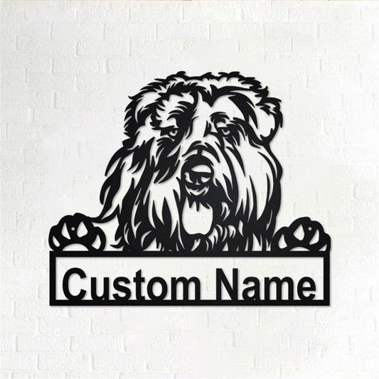 Custom Metal Sign, Bouvier Des Flandres Metal Sign, Anniversary Gift, Dog House Sign, Dog Wall Art, Outdoor Sign, Home Decor Sign
