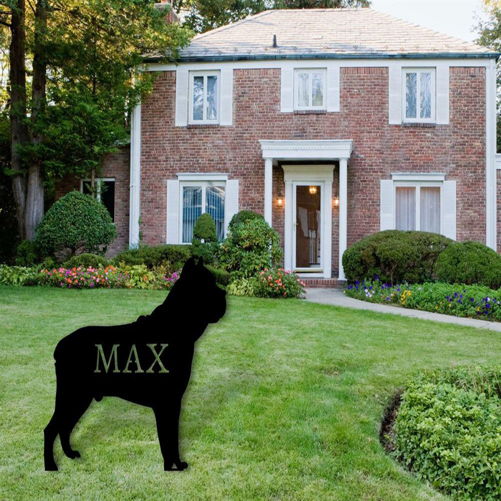 Custom Metal Sign, Boxer Dog Metal Sign, Anniversary Gift, Dog House Sign, Dog Wall Art, Outdoor Sign, Home Decor Sign