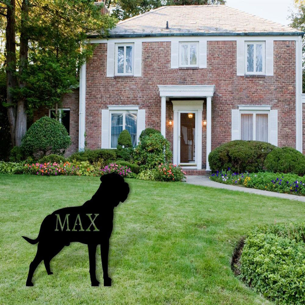 Custom Metal Sign, Bullmastiff Dog Metal Sign, Anniversary Gift, Dog House Sign, Dog Wall Art, Outdoor Sign, Home Decor Sign