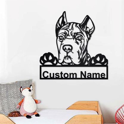 Custom Metal Sign, Cane Corso Metal Sign, Anniversary Gift, Dog House Sign, Dog Wall Art, Outdoor Sign, Home Decor Sign