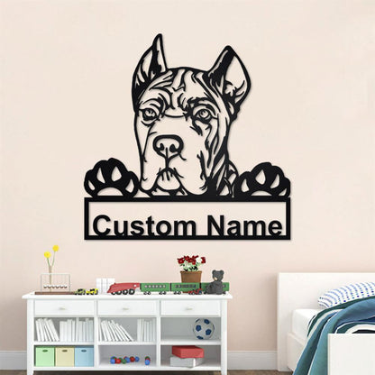 Custom Metal Sign, Cane Corso Metal Sign, Anniversary Gift, Dog House Sign, Dog Wall Art, Outdoor Sign, Home Decor Sign