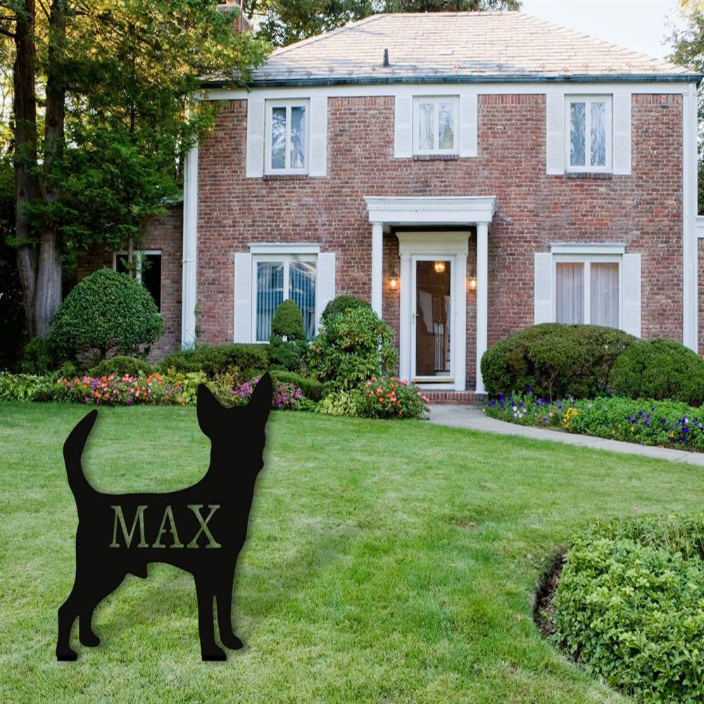 Custom Metal Sign, Chihuahua Dog Metal Sign, Anniversary Gift, Dog House Sign, Dog Wall Art, Outdoor Sign, Home Decor Sign