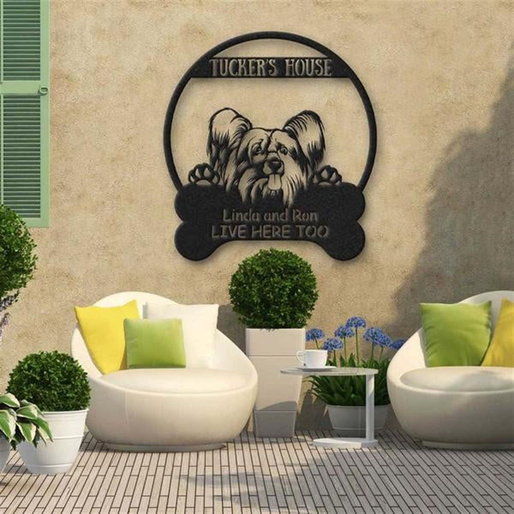 Custom Metal Sign, Chinese Crested Dog Lovers Funny Metal Sign, Anniversary Gift, Dog House Sign, Outdoor Sign, Home Decor Sign