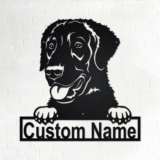 Custom Metal Sign, Curly-Coated Retriever Metal Signs, Anniversary Gift, Dog House Sign, Dog Wall Art, Outdoor Sign, Home Decor Sign